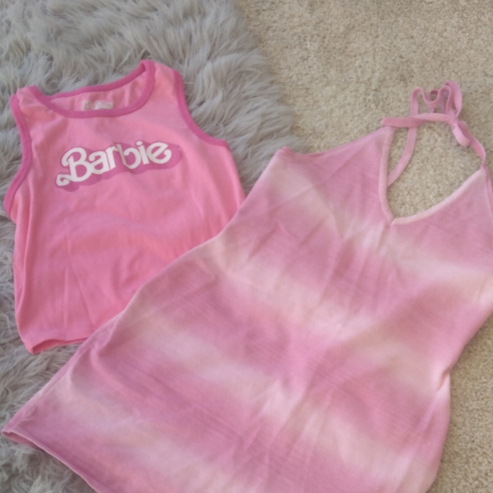 Cotton On Pink Barbie Dress Set